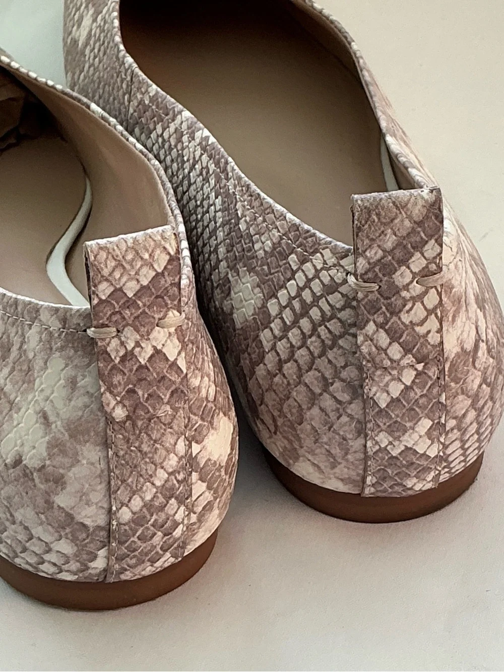 Naturalizer 27 Edit Carla Pattern Leather Women's Snake-Print SlipOn Flats Sz11W